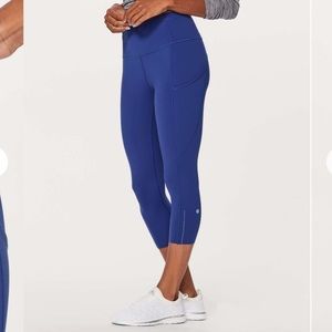 EUC 19” lululemon fast and free crop leggings